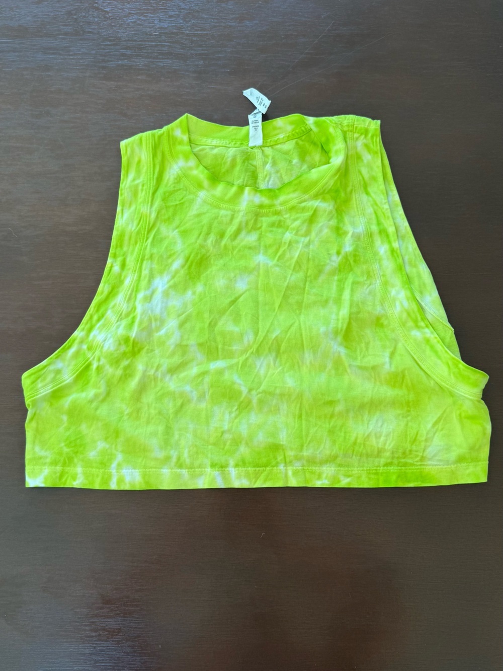 lululemon athletica Kids Neon Lime Tie-Dye Cropped One-Piece